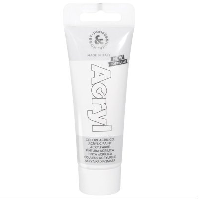 Boja akrilna H&P 75ml pvc tuba CMP 420TA75100N bela (white) blister