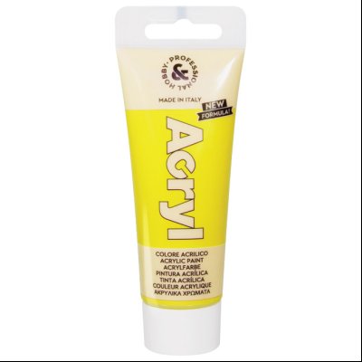 Boja akrilna H&P 75ml pvc tuba CMP 420TA75201N žuta (primary yellow) blister