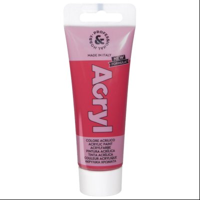 Boja akrilna H&P 75ml pvc tuba CMP 420TA75301N tamno roze (magenta) blister