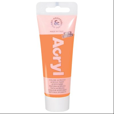 Boja akrilna H&P 75ml pvc tuba fluo CMP 420TAF75250N narandžasta (fluorescent orange) blister