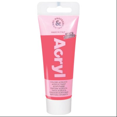 Boja akrilna H&P 75ml pvc tuba fluo CMP 420TAF75370N roze (fluorescent pink) blister