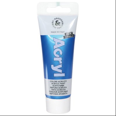 Boja akrilna H&P 75ml pvc tuba metalik CMP 420TAM75521N plava (blu notte metal) blister