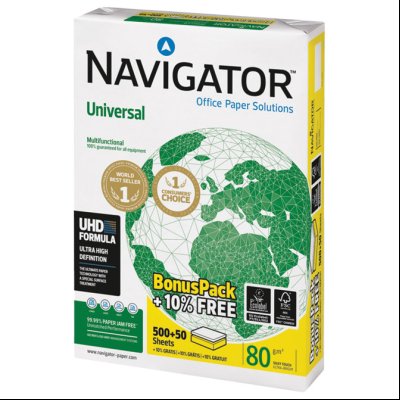 Papir ILK Navigator Universal A4 80g pk500+50 Soporcel