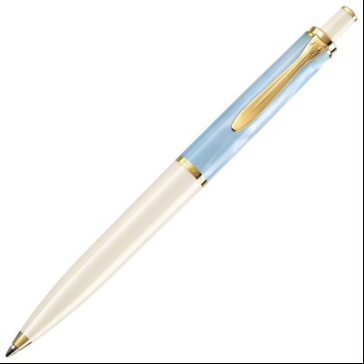 Olovka hemijska Classic K200+kožna bela futrola+poklon kutija G30 bela Pelikan 823036 past-plava