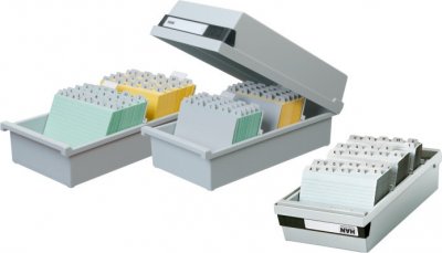 Kutija za indexne kartice 1/800 A7, dve pregrade