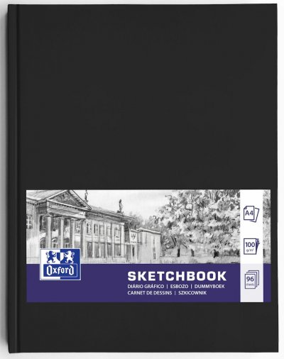 Sketchbook A4, tvrdi povez, 100g, 96 listova