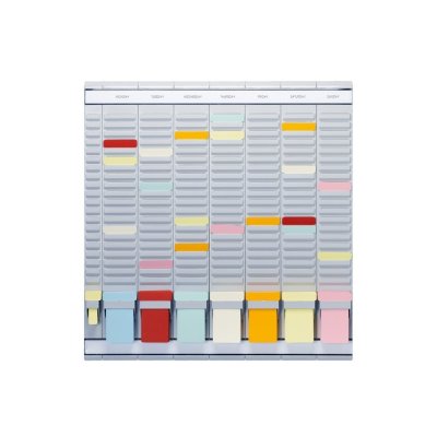 Planer set za T-kartice nedeljni 490x63mm, 20 slots, uklučene kartice, Jalema - Djois