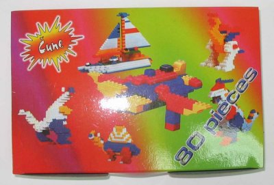 Plastične kocke-Lego u kartonskoj kutiji 1/80
