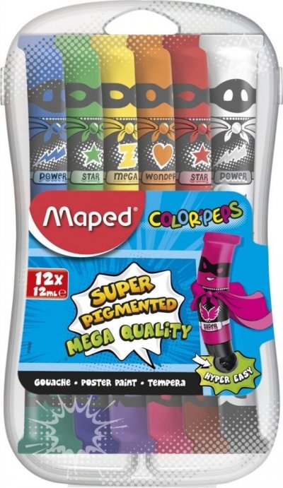 Maped Tempere Color Peps 12ml 1/12 Pvc