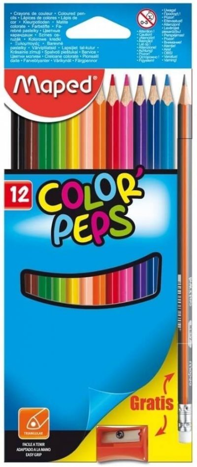 Maped Bojice Color Peps 12+grafitna+reza