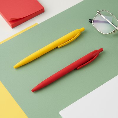 AMIGA SOFT, plastična hemijska olovka, crvena