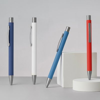 TITANIUM, metalna hemijska olovka, rojal plava