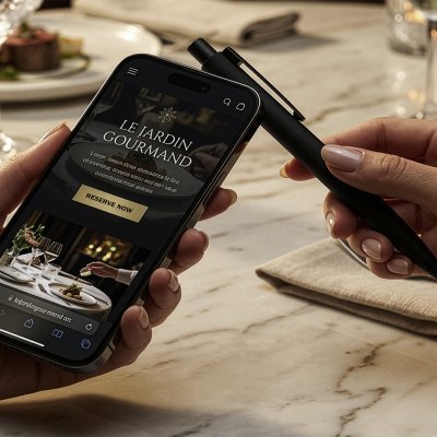 SONORA NFC, metalna hemijska olovka, roze zlatna