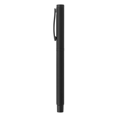TITANIUM JET BLACK SET, metalna hemijska i roler olovka u setu, crna