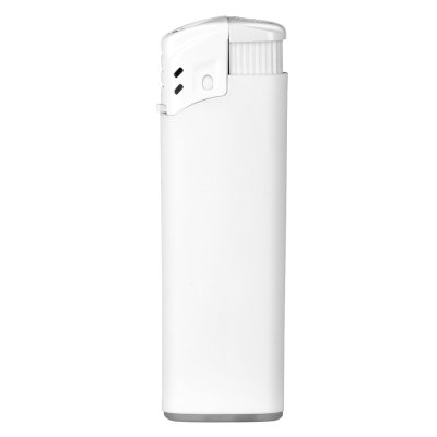 TURBO SOFT, plastični elektronski upaljač sa turbo plamenom, beli