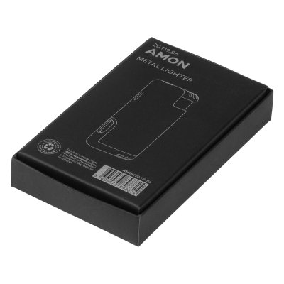 AMON, metalni upaljač sa turbo plamenom, tamno metalni