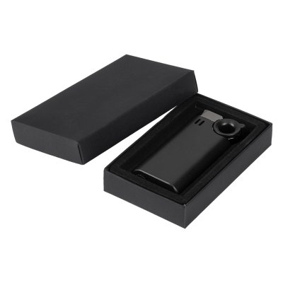 DON, metalni upaljač sa turbo plamenom, metalik crna