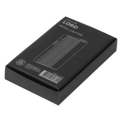 LORD, metalni upaljač sa turbo plamenom, tamno metalni
