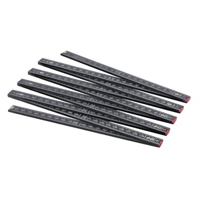 BAU, sklopivi metar, 2 m, crni