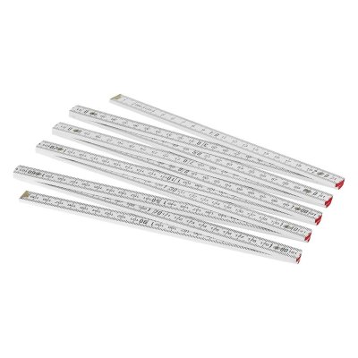 BAU, sklopivi metar, 2 m, beli