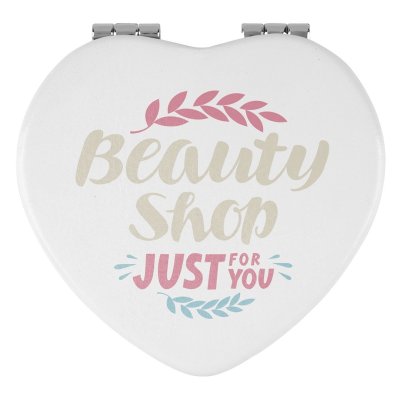 LOVELY HEART, ogledalce, belo