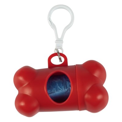 CODY, držač sa higijenskim kesicama za ljubimce, 15 komada, crveni