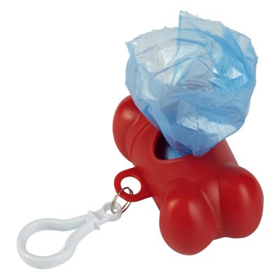 CODY, držač sa higijenskim kesicama za ljubimce, 15 komada, crveni