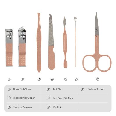 VIOLET, manikir set, 7/1, svetlo roze