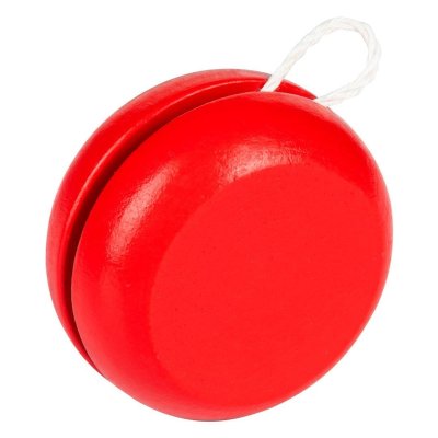 JO-JO, drvena igračka jo-jo, crvena