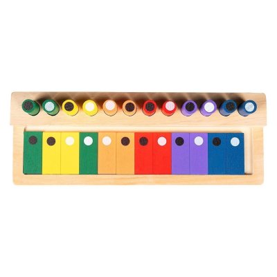 MONTIE, edukativna drvena igračka, 24/1, bež