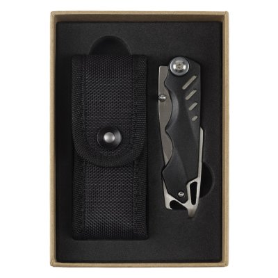 KYOTO, džepni nož u poklon pakovanju, crni