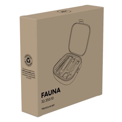 FAUNA, manikir set, 6/1, crni