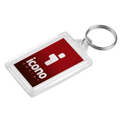 LOCKER, plastični privezak za ključeve, transparentni