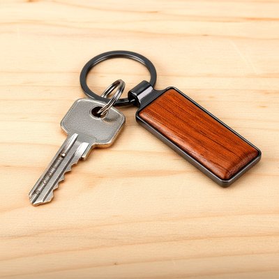 BIRCH, privezak za ključeve, braon