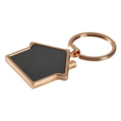 HOUSE ROSE GOLD, privezak za ključeve, roze zlatni