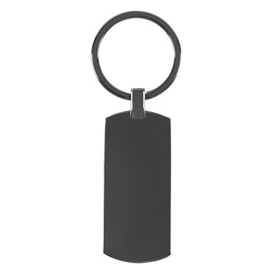 INOX R, metalni privezak za ključeve, tamno metalni