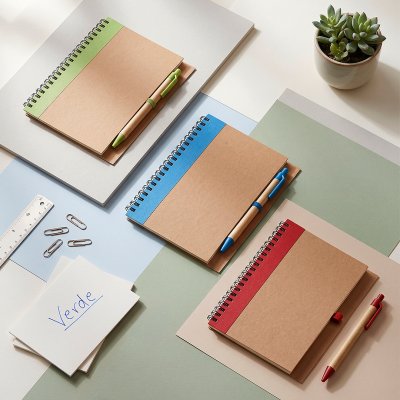 VERDE, notes sa olovkom, zeleni