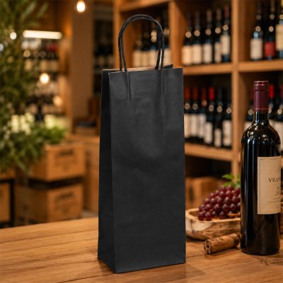 ARISTO, papirna kesa za flašu, 120 g/m2, bordo