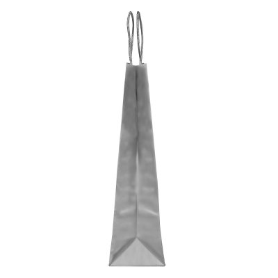 ARISTO, papirna kesa za flašu, 120 g/m2, srebrna