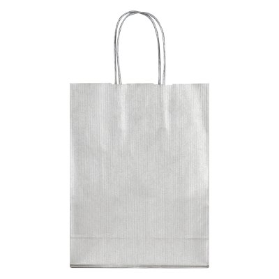 LOLA MINI, papirna kesa, 120 g/m2, srebrna