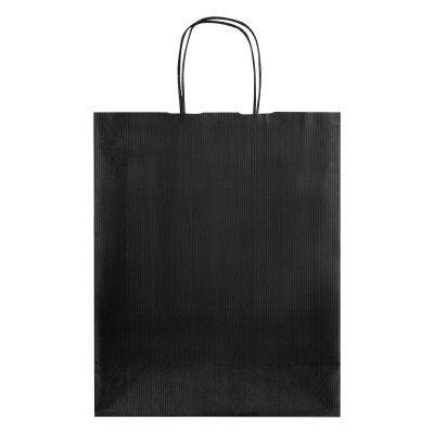 LOLA MIDI, papirna kesa, 120 g/m2, crna