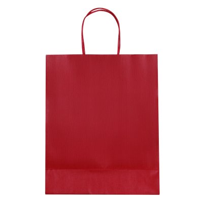 COCO, papirna kesa sa podvijenim vrhom, 120 g/m2, crvena