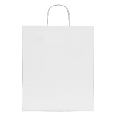 LEXA, papirna kesa, 110 g/m2, bela