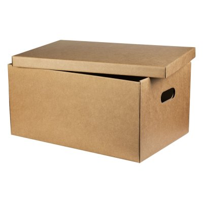 TUTTO, troslojna samosklopiva poklon kutija sa poklopcem, bež