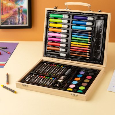 ROXY, set za bojenje u drvenoj kutiji, maxi, bež