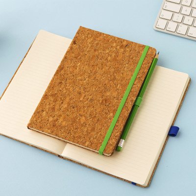 CORK A5, notes a5, svetlo zeleni