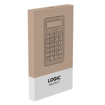 LOGIC, digitron, 12 cifara, bež