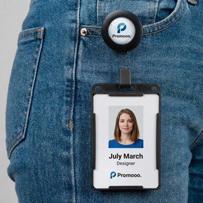 ACCESS, držač za identifikacionu karticu sa povratnim mehanizmom, beli
