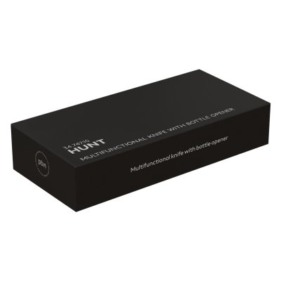 HUNT, džepni nož sa otvaračem sa flaše, crni