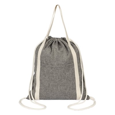 ZORA, ranac od recikliranog pamuka, 200 g/m2, crni